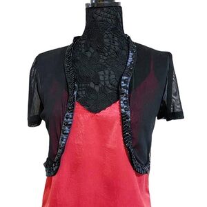 Isabel London see through sequins bolero